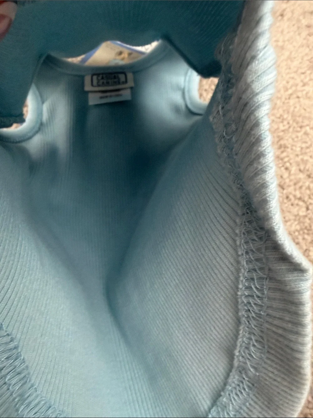 Casual Canine Light Blue Tank With Red Heart XS